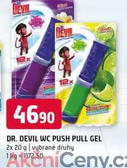 Terno DR. DEVIL WC PUSH PULL GEL 2x 20 g nabídka