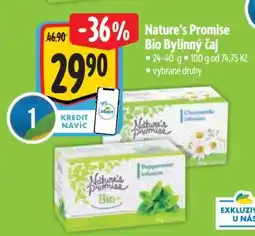 Albert Nature's Promise Bio Bylinný čaj nabídka