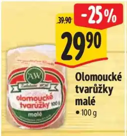 Albert Olomoucké tvarůžky – malé nabídka