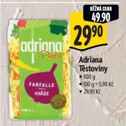 Albert Adriana těstoviny nabídka
