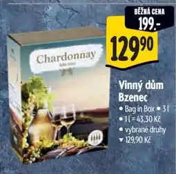 Albert Vinný dům Bzenec Chardonnay nabídka