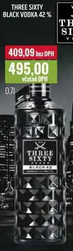 Ratio THREE SIXTY BLACK VODKA 42% 0,7l nabídka
