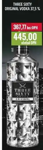 Ratio THREE SIXTY ORIGINAL VODKA 37,5 % 1l nabídka