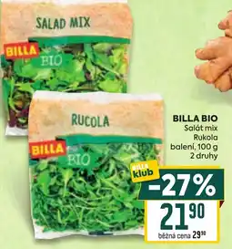 Billa BILLA BIO Salát mix Rukola nabídka