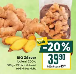 Billa BIO Zázvor nabídka