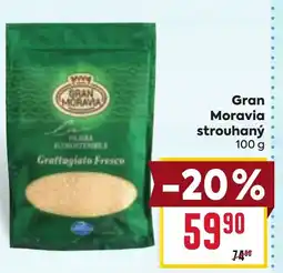Billa Gran Moravia strouhaný nabídka