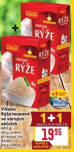Billa Vitana Rýže loupaná ve varných sáčcích nabídka