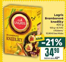 Billa Lagris Bramborové knedlíky nabídka
