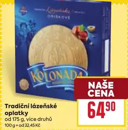 Billa Tradiční lázeňské oplatky nabídka