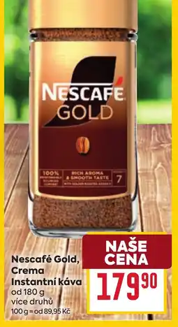 Billa Nescafé Gold, Crema Instantní káva nabídka
