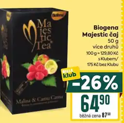 Billa Biogena Majestic čaj nabídka
