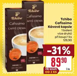 Billa Tchibo Cafissimo Kávové kapsle nabídka