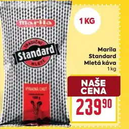 Billa Marila Standard Mletá káva nabídka