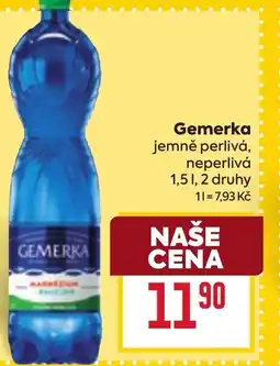 Billa Gemerka jemně perlivá, neperlivá nabídka