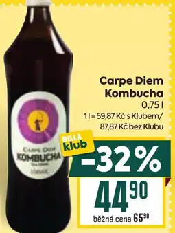 Billa Carpe Diem Kombucha nabídka