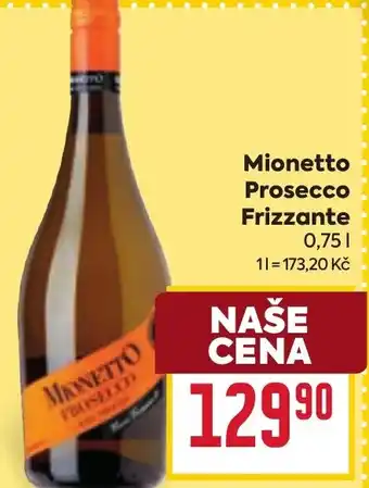 Billa Mionetto Prosecco Frizzante nabídka