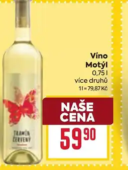 Billa Víno Motýl nabídka