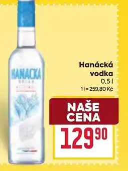 Billa Hanácká vodka nabídka