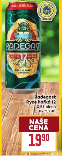 Billa Radegast Ryze hořká 12 nabídka