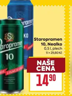 Billa Staropramen 10, Nealko nabídka