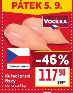 Billa Kuřecí prsni řízky nabídka