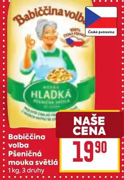 Billa Babiččina volba Pšeničná mouka světlá nabídka