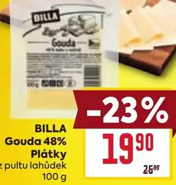 Billa BILLA Gouda 48% Plátky nabídka
