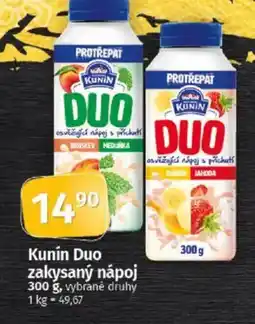 COOP TIP Kunín Duo zakysaný nápoj nabídka