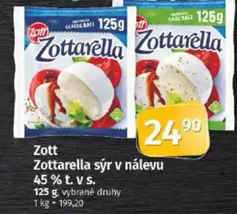 COOP TIP Zott Zottarella sýr v nálevu nabídka