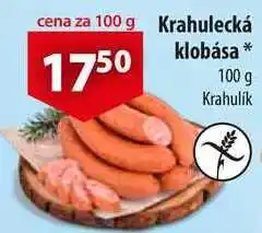 CBA Krahulecká klobása, 100 g nabídka