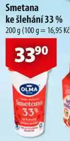 CBA Smetana ke šlehání 33%, 200 g nabídka