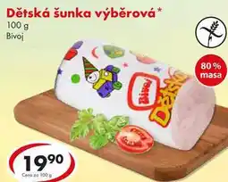 CBA Dětská šunka výběrová, 100 g nabídka