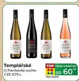 Tamda Foods Templářské G Frankovka suchá - CZE 0,75 L nabídka