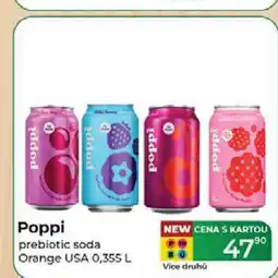 Tamda Foods Poppi prebiotic soda Orange USA 0,355 L nabídka
