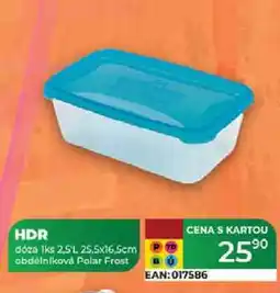 Tamda Foods HDR dóza 1ks 2.5L 25,5x16.5cm obdélníková Polar Frost nabídka