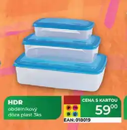 Tamda Foods HDR obdélníkový dóza plast 3ks nabídka