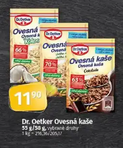 COOP TIP Dr. Oetker Ovesná kaše nabídka