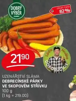 Flop Uzenářství sláma debrecínské párky ve skopovém střívku nabídka