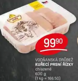Flop Vodňanská drůbež kuřecí prsní řízky chlazené nabídka