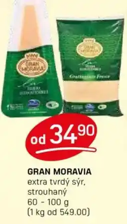 Flop GRAN MORAVIA extra tvrdý sýr, strouhaný nabídka