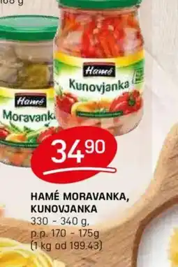 Flop Hamé moravanka, kunovjanka nabídka