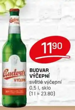 Flop Budvar výčepní světlé výčepní nabídka