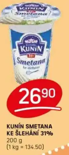 Flop Kunin smetana ke šlehání 31% nabídka