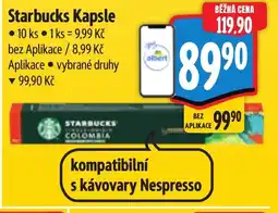 Albert Starbucks Kapsle nabídka