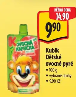Albert Kubík Dětské ovocné pyré nabídka