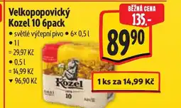 Albert Velkopopovický Kozel 10k nabídka