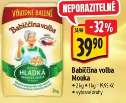 Albert Babiččina volba Mouka nabídka