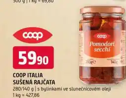 Terno COOP ITALIA SUŠENÁ RAJČATA 280/140 g nabídka