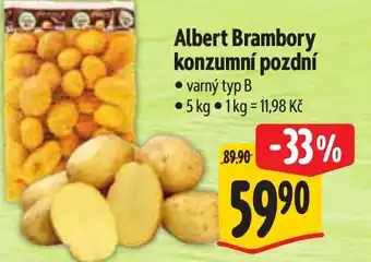 Albert Albert Brambory konzumní pozdní nabídka
