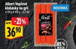 Albert Albert Vepřové klobásky na gril nabídka